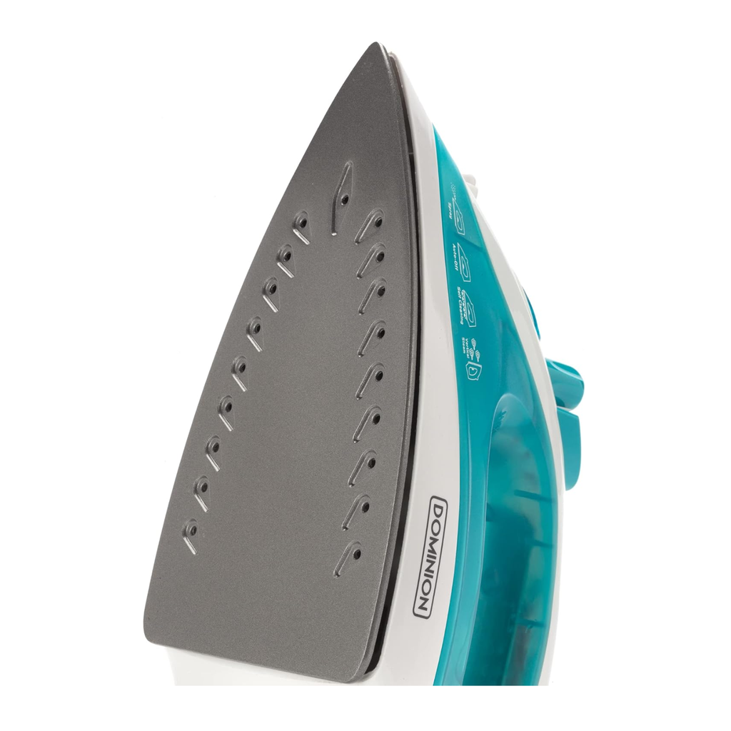 Plancha de Vapor Dominion 1200W Teal - Suela Antiadherente, Control de Temperatura y Rociado Fino para un Planchado Profesional