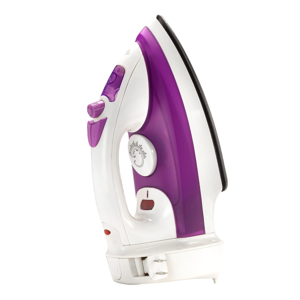 Dominion 1200W Steam Iron Purple – Potencia de Vapor y Cuidado Textil Avanzado