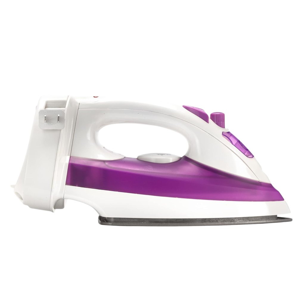 Dominion 1200W Steam Iron Purple – Potencia de Vapor y Cuidado Textil Avanzado