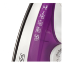 Dominion 1200W Steam Iron Purple – Potencia de Vapor y Cuidado Textil Avanzado