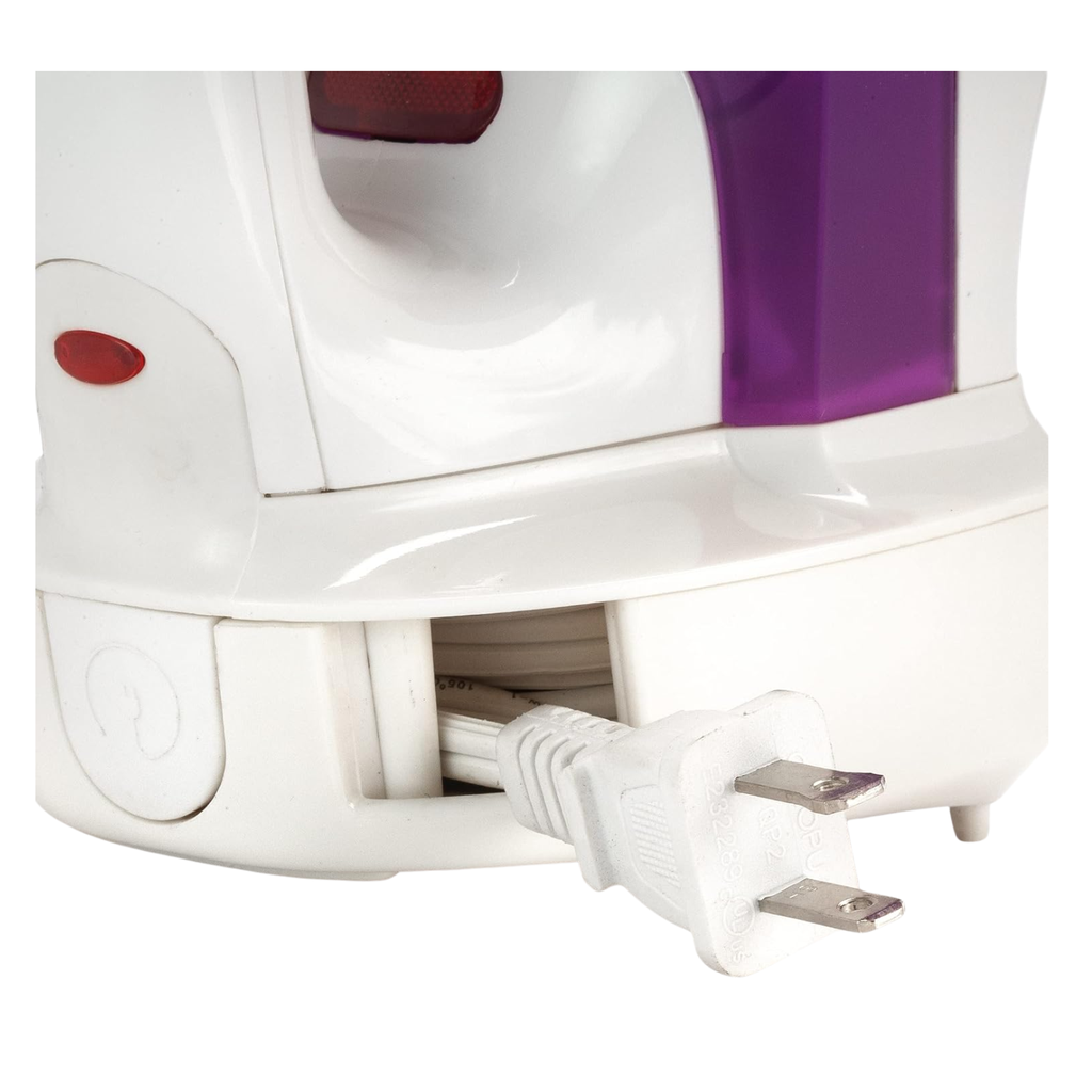 Dominion 1200W Steam Iron Purple – Potencia de Vapor y Cuidado Textil Avanzado