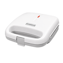 Sandwichera Dominion Blanca D5011W - Placas Antiadherentes, Sellado Rápido y Diseño Compacto para Cocina Hogareña o de Oficina