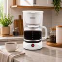 DOMINION 12 Cup Coffee Maker, White