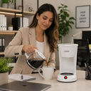 DOMINION 12 Cup Coffee Maker, White