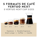Nespresso Vertuo Next Coffee and Espresso Machine by De'Longhi, Black with Rose Gold
