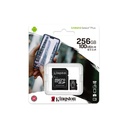 Memoria Flash Kingston Canvas Select Plus, 256GB MicroSDXC UHS-I Clase 10, con Adaptador - Negro