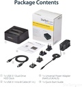 StarTech.com USB 3.1 (10Gbps) Dual-Bay Dock for 2.5"/3.5" SATA SSD/HDDs with UASP