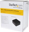 StarTech.com USB 3.1 (10Gbps) Dual-Bay Dock for 2.5"/3.5" SATA SSD/HDDs with UASP