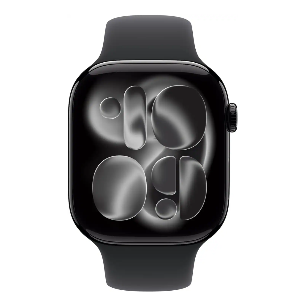 Apple Watch Series 11 46mm Jet Black Aluminum Case Black Sport Band M/L