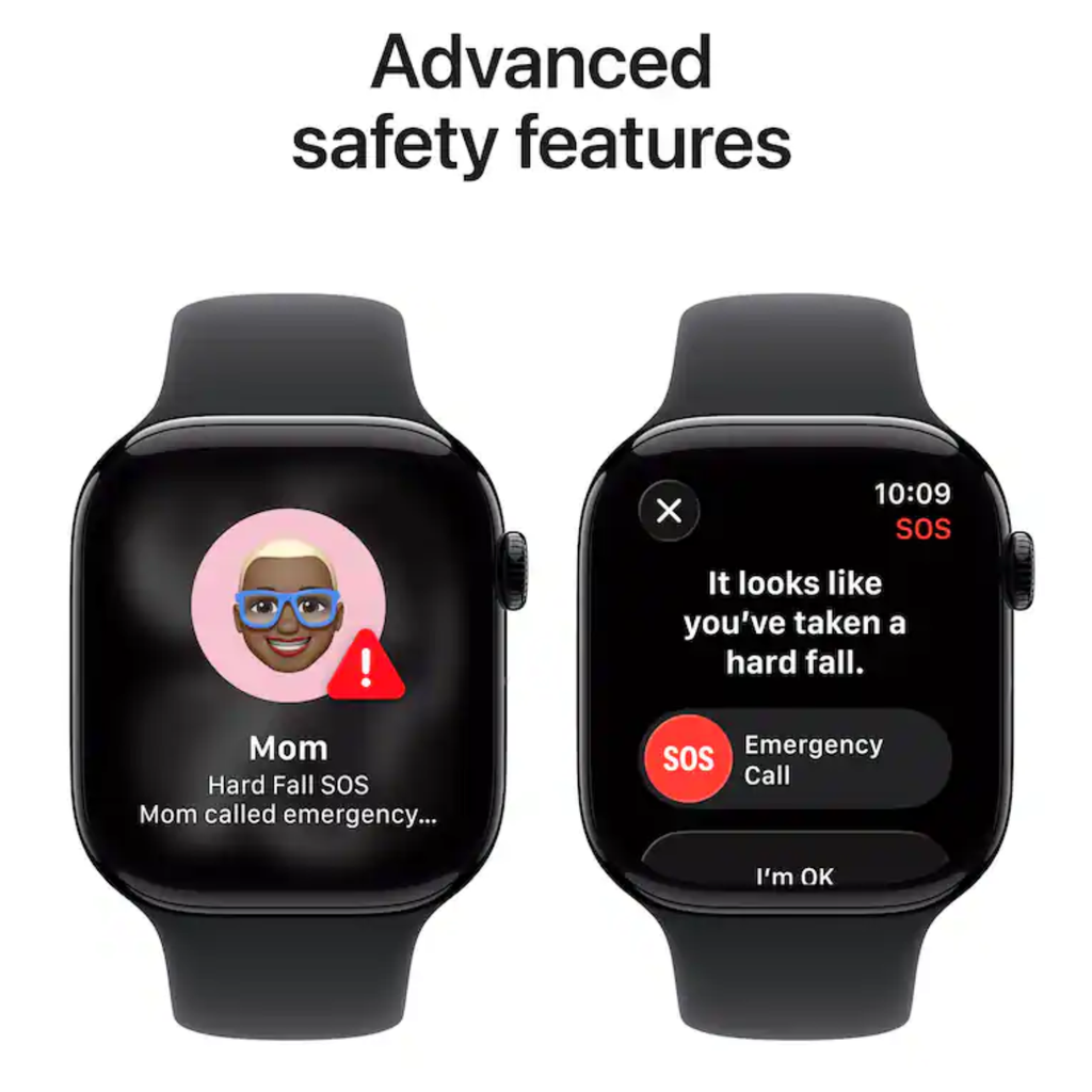 Apple Watch Series 11 46mm Jet Black Aluminum Case Black Sport Band M/L