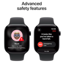 Apple Watch Series 11 46mm Jet Black Aluminum Case Black Sport Band M/L