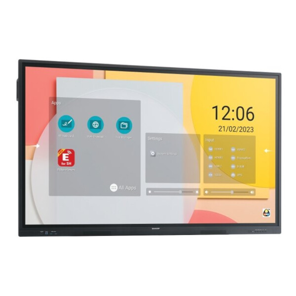 Pantalla Interactiva Sharp AQUOS BOARD® 65" - 4K Ultra HD, Touch de 20 Puntos, 16/7