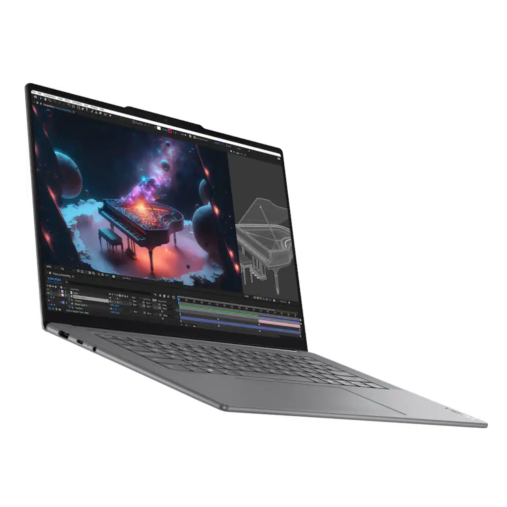 Lenovo - Yoga Slim 7i Aura Edition - Copilot+ PC - 15.3” 3K Touchscreen Laptop - Intel Core Ultra 7 - 32GB Memory - 1TB SSD - Luna Grey
