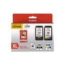 Paquete de cartuchos de tinta Canon PG-245XL / CL-246XL Negro y Color