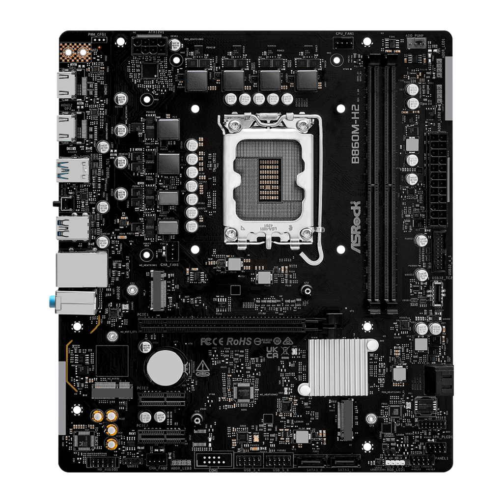 ASRock B860M-H2 Tarjeta Madre DDR5 Micro ATX Intel