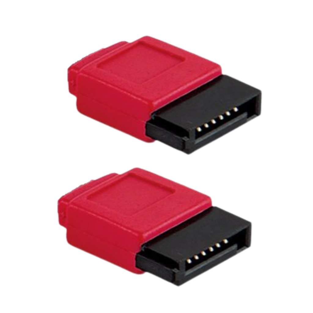 CABLE SATA 50CM 7 PINES ROJO - CONECTOR RECTO M-M
