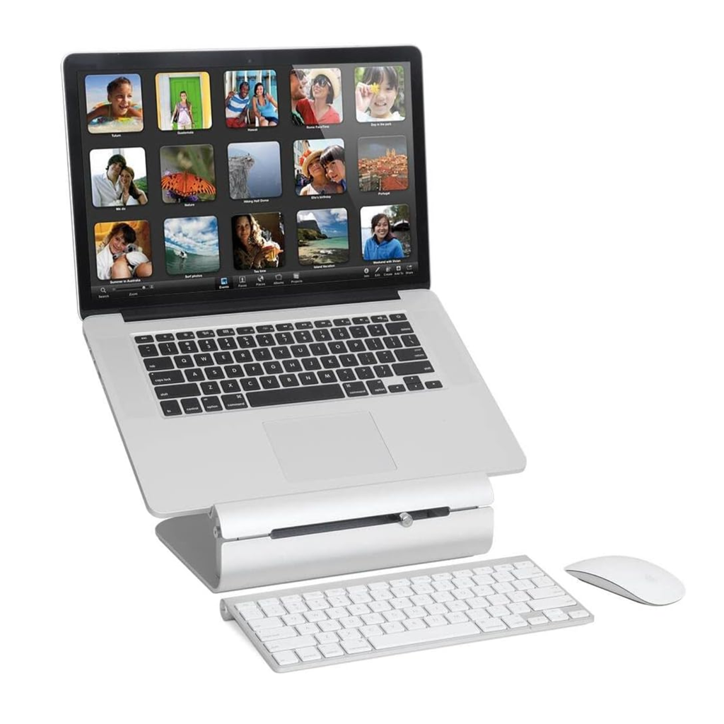 Soporte para MacBook Air Pro de altura ajustable Rain Design iLevel2 - Plata