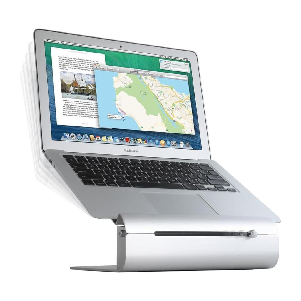 Soporte para MacBook Air Pro de altura ajustable Rain Design iLevel2 - Plata