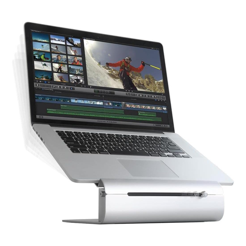 Soporte para MacBook Air Pro de altura ajustable Rain Design iLevel2 - Plata
