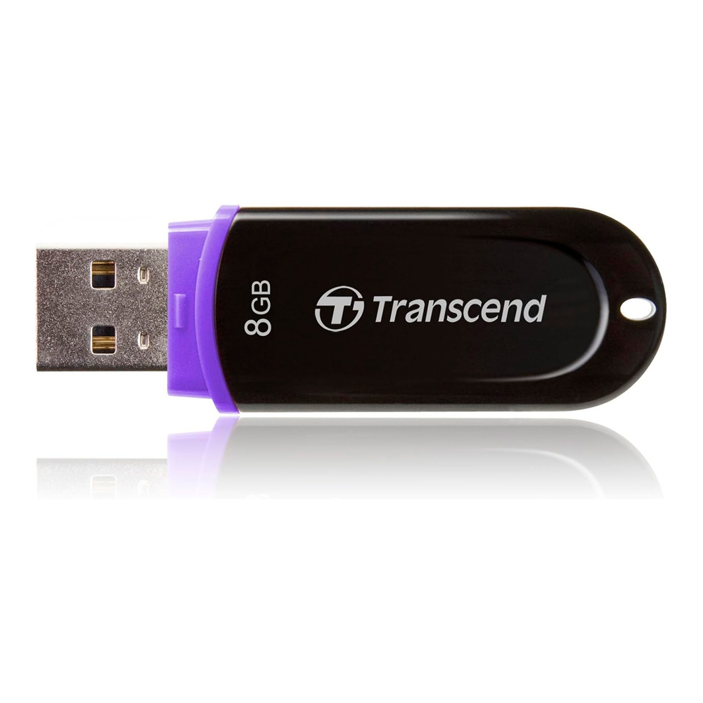 Memoria USB Transcend Jetflash F300, 8GB, USB 2.0, Negro