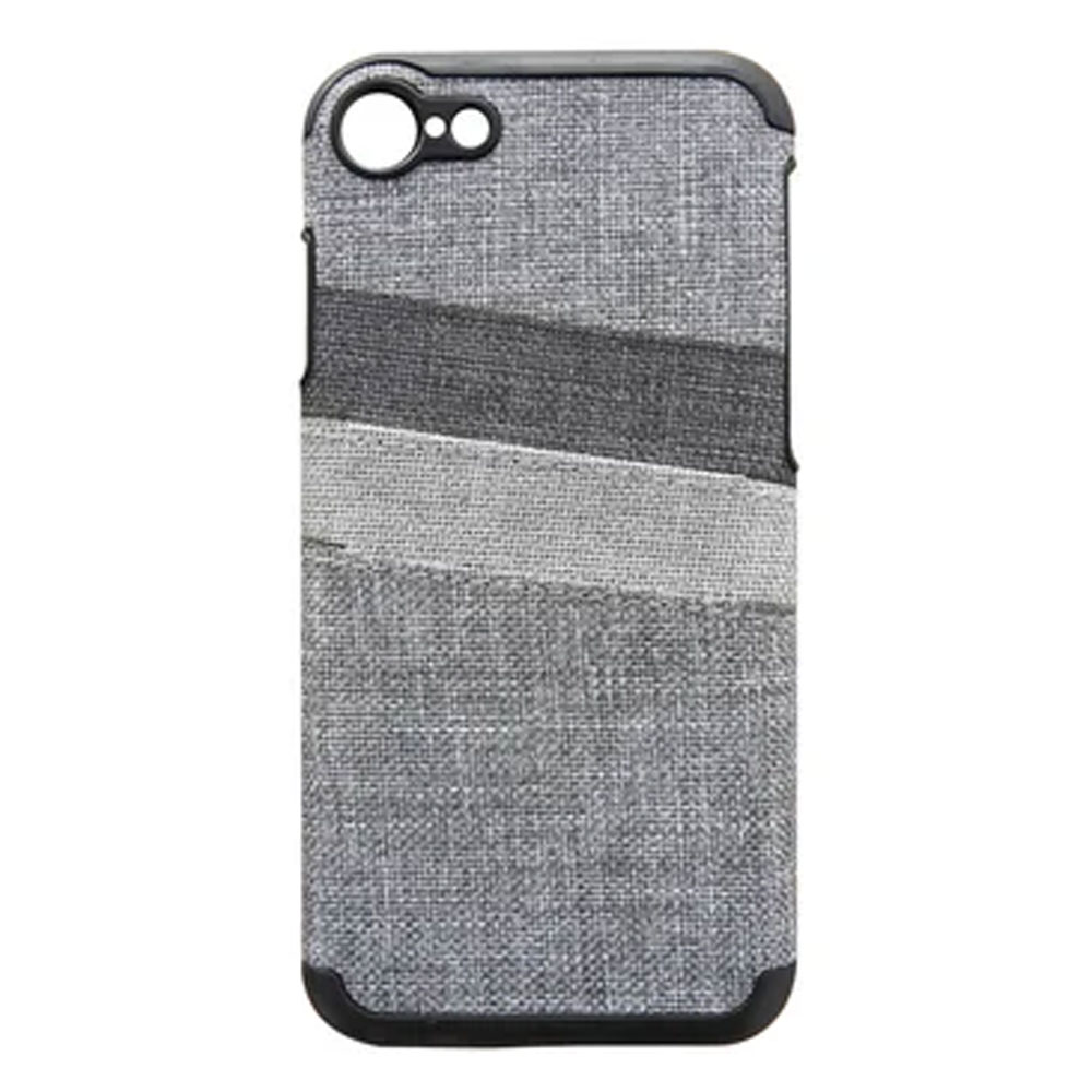 Case Study Vegan Leather Case iPhone 7 - Grey w/ Slots