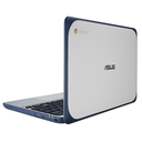 Asus Chromebook C202 11.6" HD - Intel Celeron N3060, 4GB RAM, 16GB Flash, ChromeOS - Blue/Silver (Grado A)