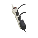 Regleta Industrial Tripp Lite Waber 6 Tomas NEMA 5-15R - Carcasa Metálica, Cable 1.2m (4ft)