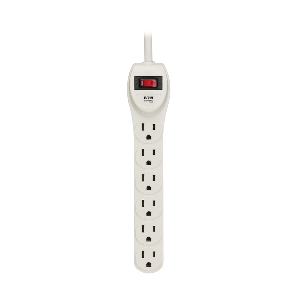 Regleta Industrial Tripp Lite Waber 6 Tomas NEMA 5-15R - Carcasa Metálica, Cable 1.2m (4ft)