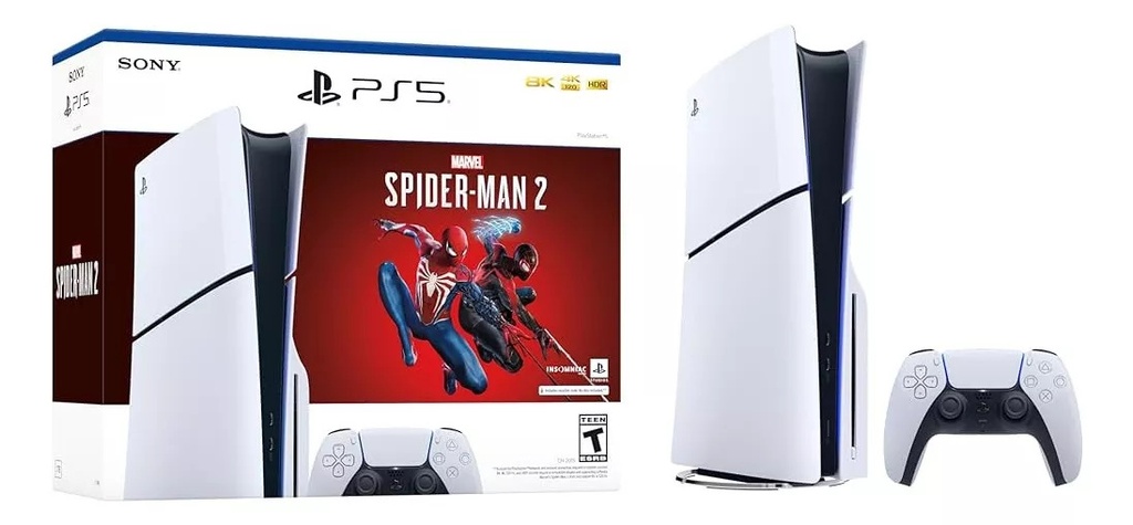 Playstation 5 Slim, Spiderman 2 bundle