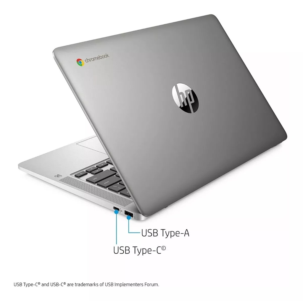 HP Chromebook 14A-NA0052TG 14" HD Intel Celeron N4120 4 / LPDDR4 64 GB eMMC