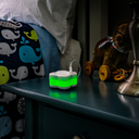 Cargador USB de Escritorio 4 Puertos 2.1A con Lámpara LED Multicolor y Cable de Alimentación