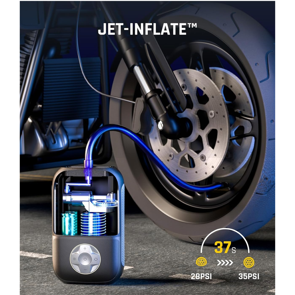 Inflador de Neumáticos Fanttik X8 Inalámbrico 150PSI Compresor Portátil Pantalla Digital y LED
