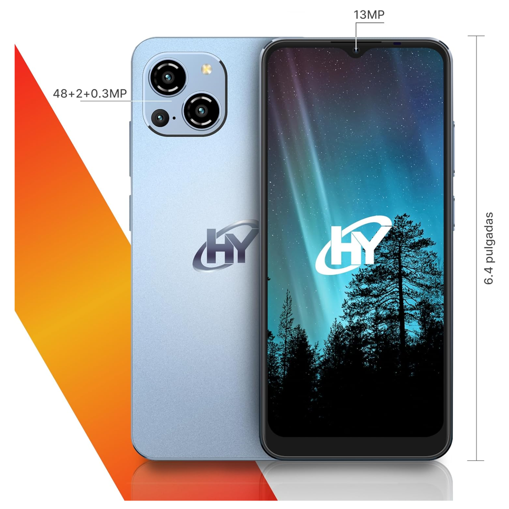 Celular HyLine Pro-X Azul + Servicio Maya Movil Plus 3GB