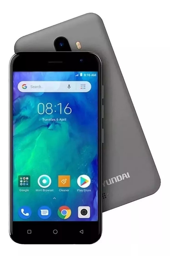 Open Box Hyundai Eternity G50, 5" 480*854 TN, MTK6580 Quad-Core, Android 8.1 Go, 1GB/8GB, 2000mAh, 2.0MP/5.0MP, 3G - Black