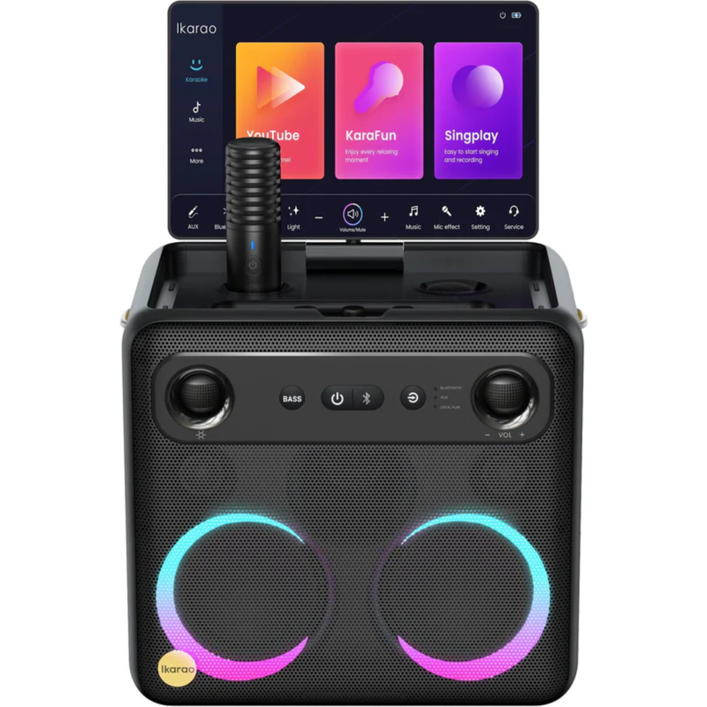 BREAKX2 Portable Wireless Audio Machine – 106dB Sound, Dual 4" Woofers, 10.1” HD Screen, Powerful Portable Speaker for Music & Entertainment