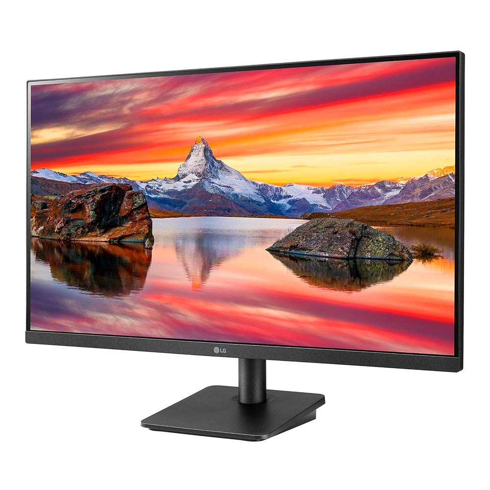 LG 27MP400-B Monitor de 27 pulgadas Full HD (1920 x 1080) Pantalla IPS con diseño de 3 lados prácticamente sin bordes, AMD FreeSync y control en pantalla - Negro