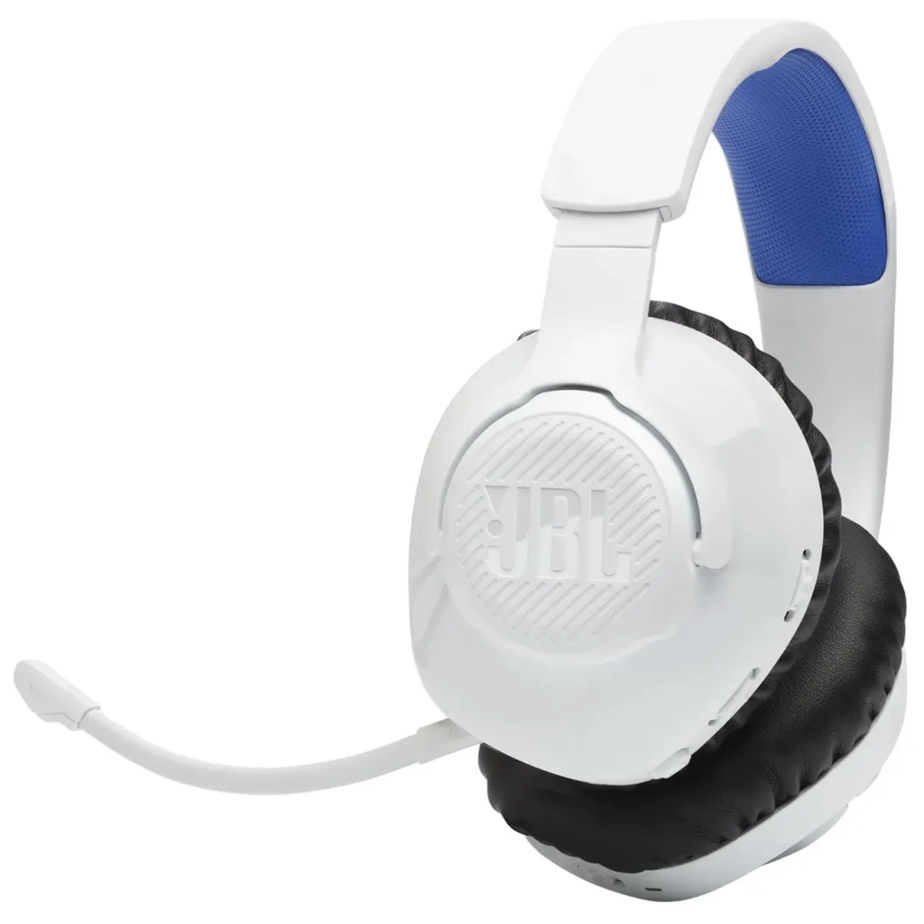 JBL Quantum 360P Wireless Audífonos Gamer PS5 PS4 Blanco Azul