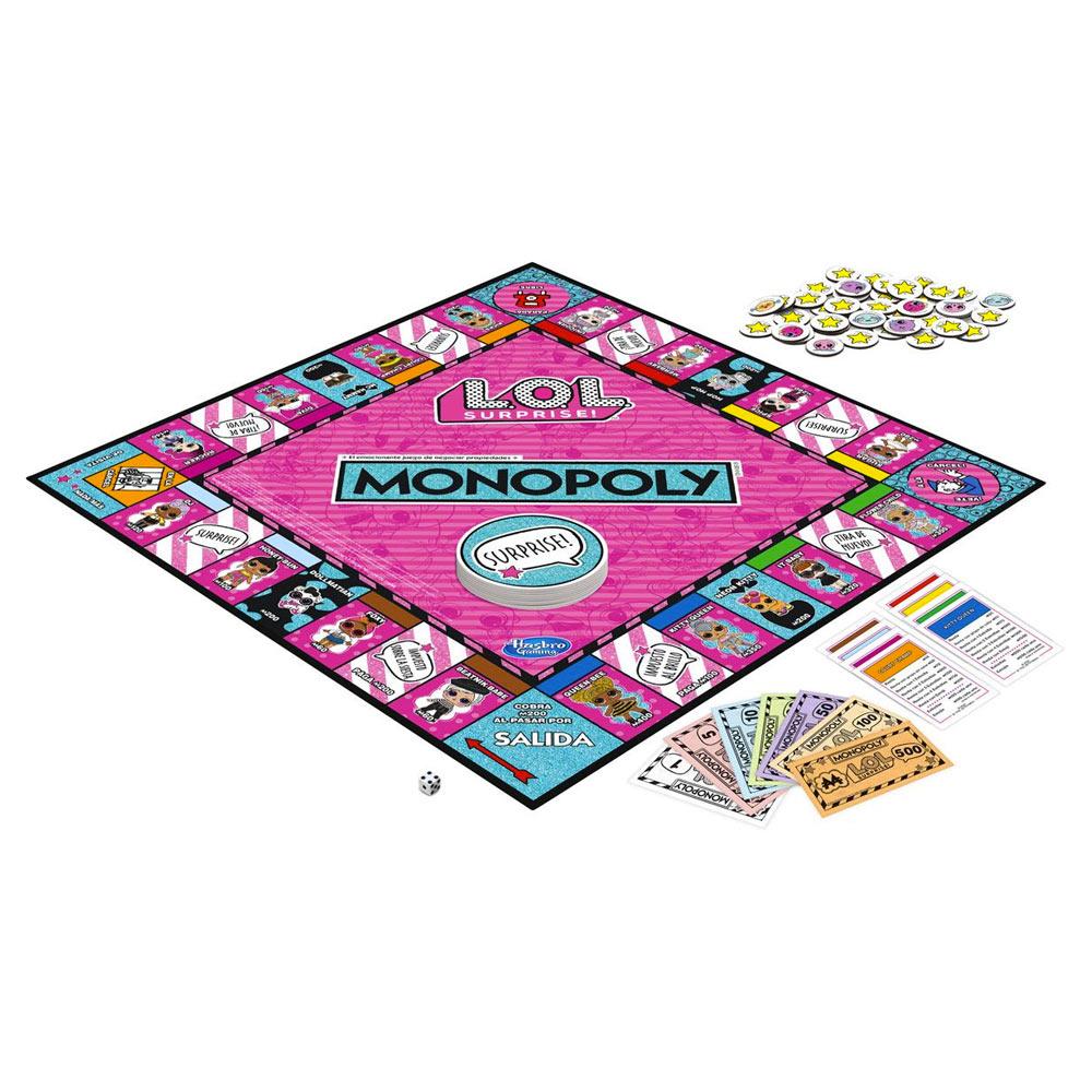 Juego de Mesa Hasbro Monopoly LOL surprise