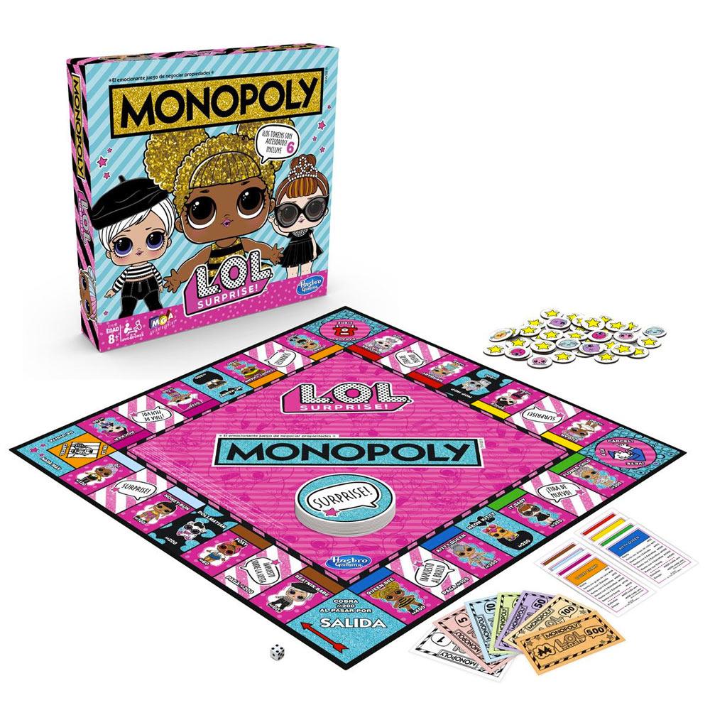 Juego de Mesa Hasbro Monopoly LOL surprise