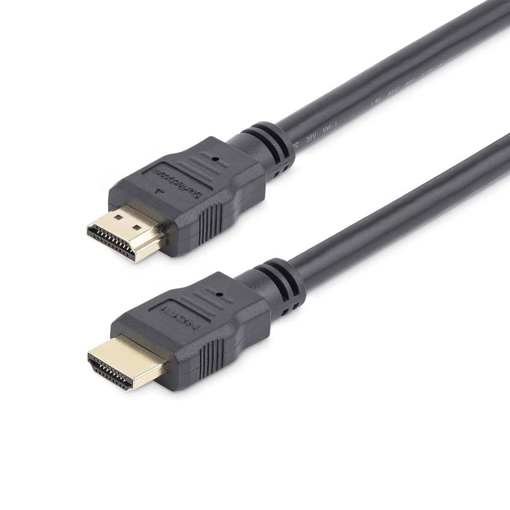 StarTech.com 3ft (1m) HDMI Cable, 4K High Speed HDMI Cable with Ethernet, Ultra HD 4K 30Hz Video, HDMI 1.4 Cable, HDMI Monitor Cord, Black