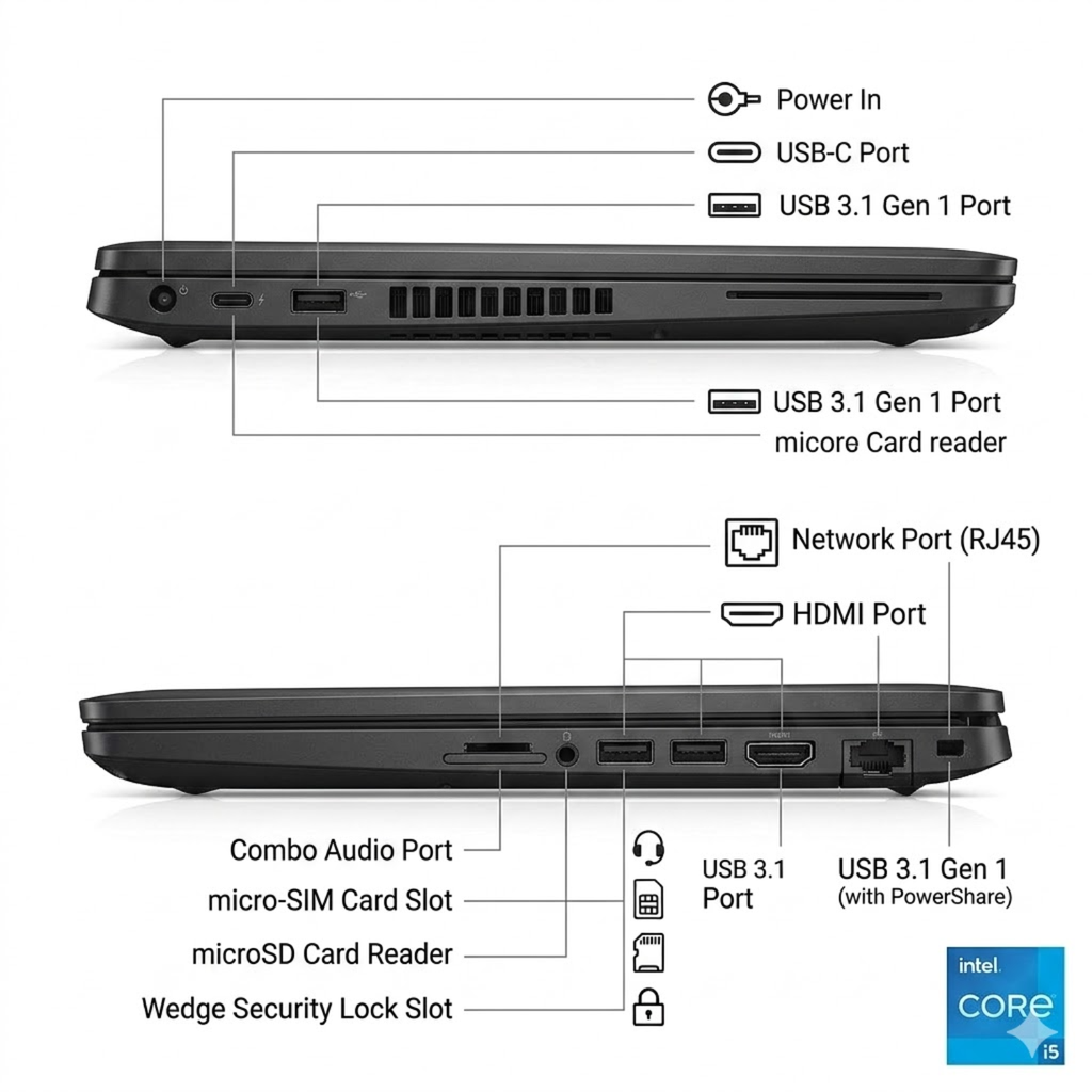 Reacondicionado-Dell Latitude 5400 14" FHD Intel Core i5 8GB RAM 256GB SSD Windows 11  