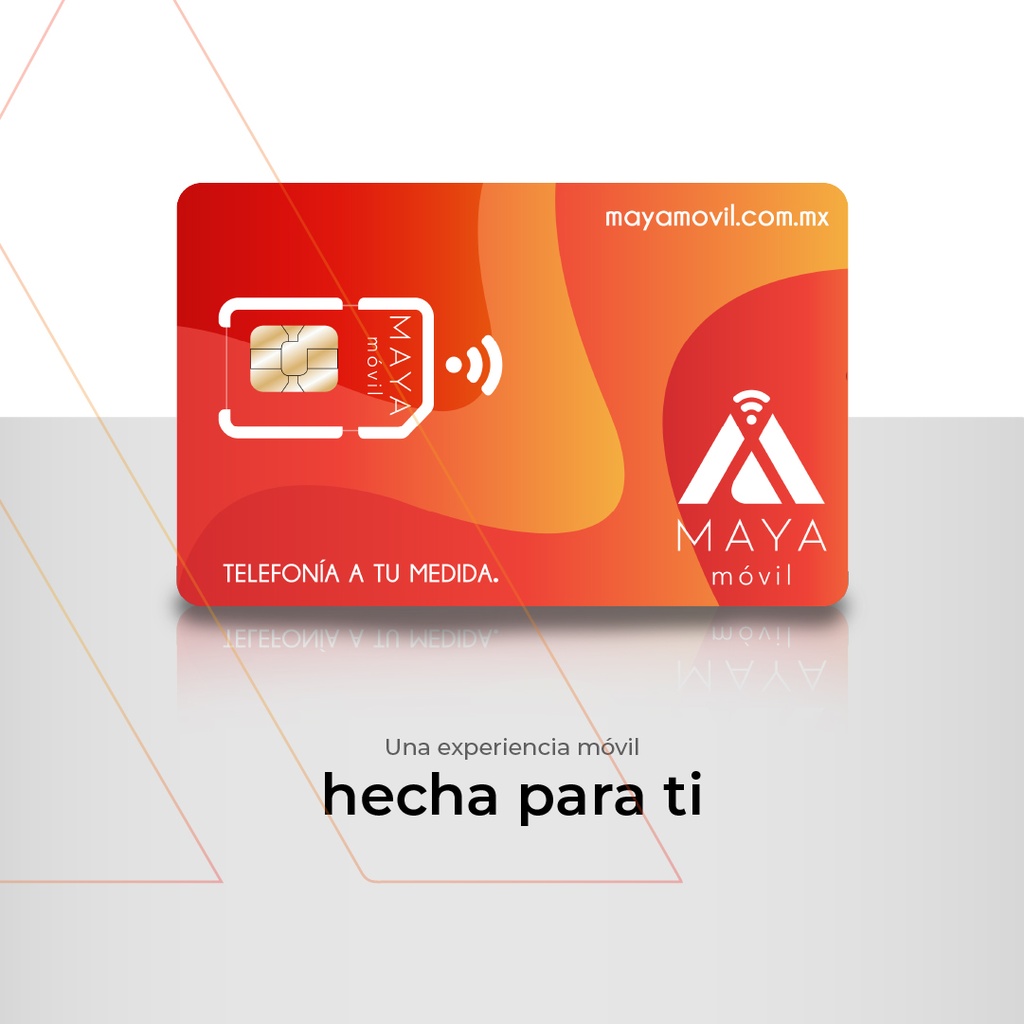 Maya Móvil Eco 2GB 30 Días SIM Prepago con Redes Sociales, Llamadas y SMS Ilimitados