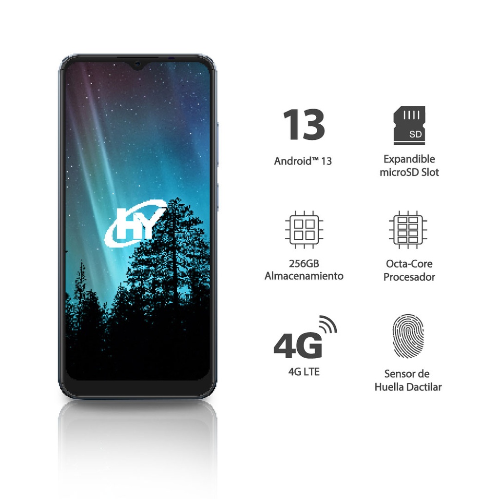 Smartphone HYLine Pro-X - Azul + SIMM Maya Móvil Eco 2GB por 30 días