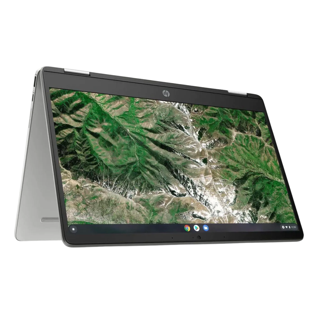 Refurbished - HP Chromebook x360 14a-ca0036tg 14" HD Touch Laptop Intel Celeron N4020 1.1 GHz up to 2.8 GHz 4GB LPDDR4-2400 RAM 64GB eMMC Intel UHD Graphics 600 Chrome OS **GRADE A**