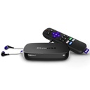 Roku LT Ultra 4660, 4K HDR, Auriculares JBL y control remoto de voz - Negro