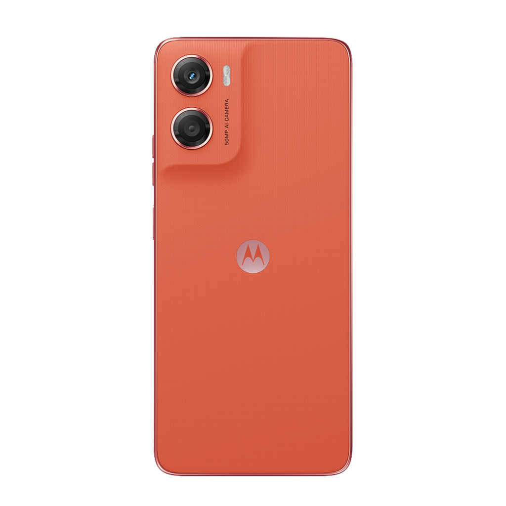 Motorola Moto G06 Naranja – Smartphone 4GB RAM, 128GB Almacenamiento, Pantalla 6.6″ HD+, Batería de larga duración, Cámara con IA