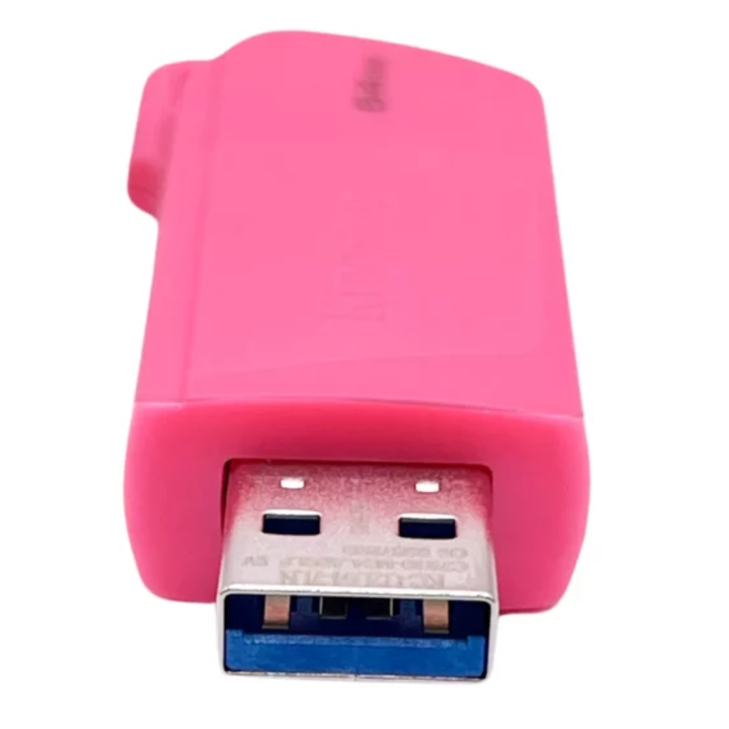 Memoria USB 64GB Kingston DataTraveler Exodia M | USB 3.2 Gen 1 | Rosa | Diseño Slider | Nuevo Sellado | Para Laptops, Tablets y Video 4K