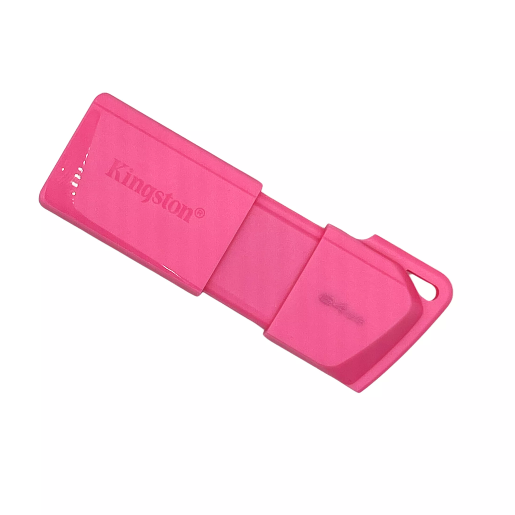 Memoria USB 64GB Kingston DataTraveler Exodia M | USB 3.2 Gen 1 | Rosa | Diseño Slider | Nuevo Sellado | Para Laptops, Tablets y Video 4K