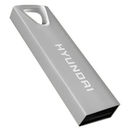 Memoria USB 128GB Hyundai Bravo Deluxe | Cuerpo Metálico Plata | USB 2.0 High Speed | Máxima Resistencia | Nuevo Sellado | Para Respaldo Masivo, Video y Uso Rudo