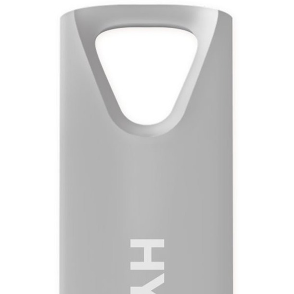 Memoria USB 32GB Hyundai Bravo Deluxe | Cuerpo Metálico Plata | USB 2.0 High Speed | Resistente y Elegante | Nuevo Sellado | Para Llaveros, PC y Mac